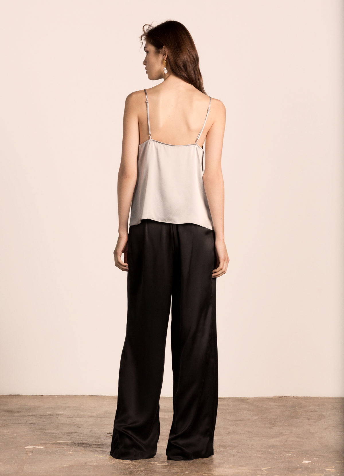 Essi Silk Pants, black | R-Collection