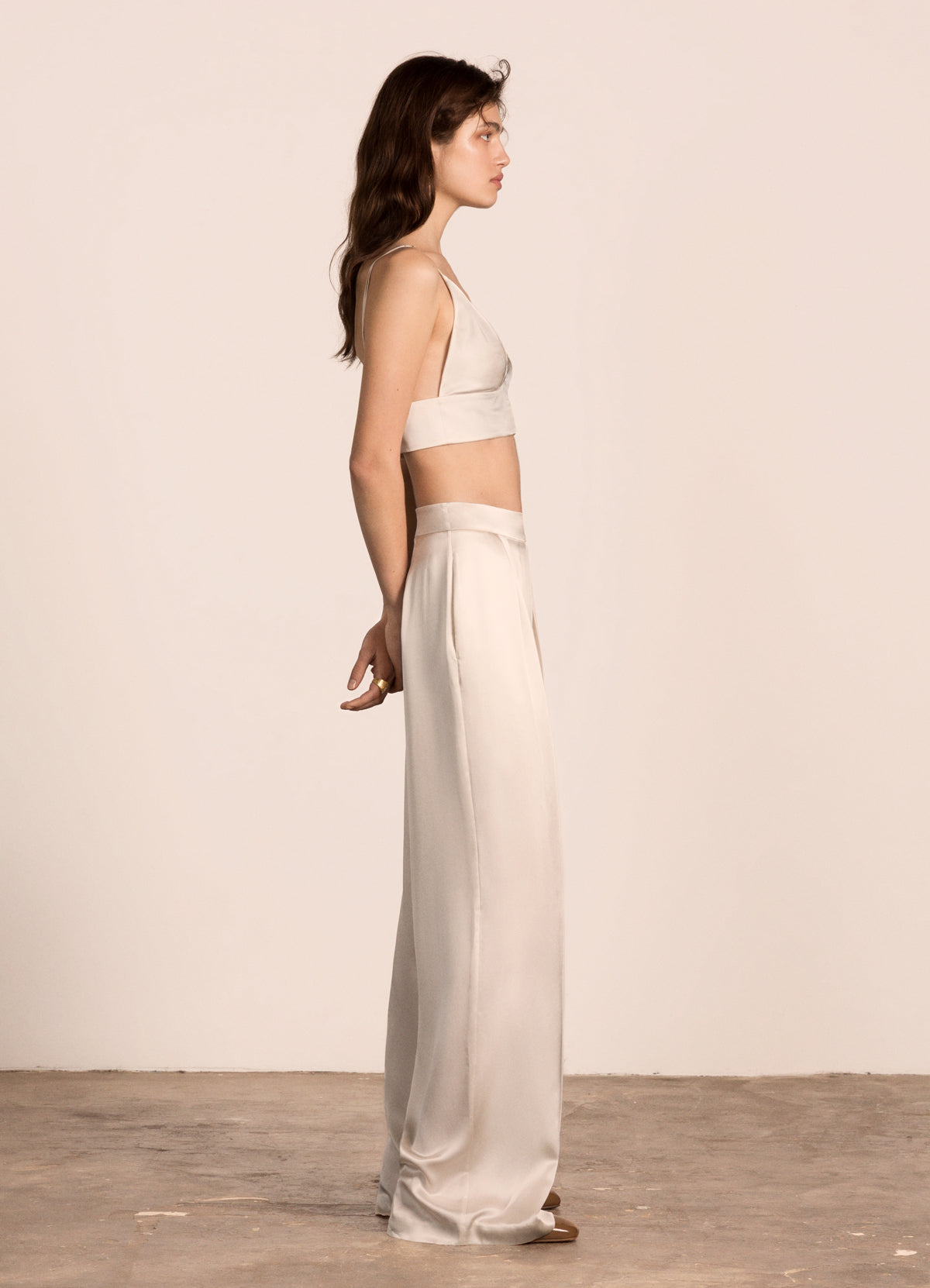 Kristen Crop Top Ivory