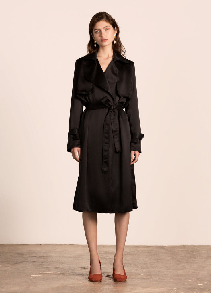 Carla Trench Black